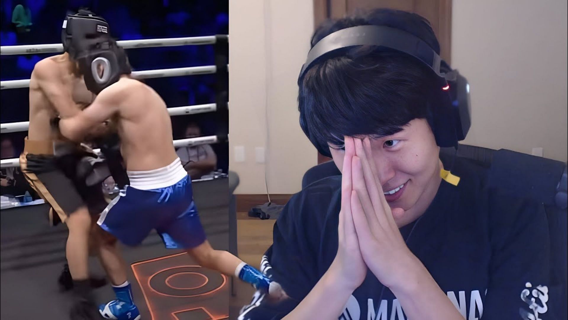 He's just misjudged it - Disguised Toast recounts receiving a  below-the-belt hit against PointCrow at Mogul Chessboxing Championship