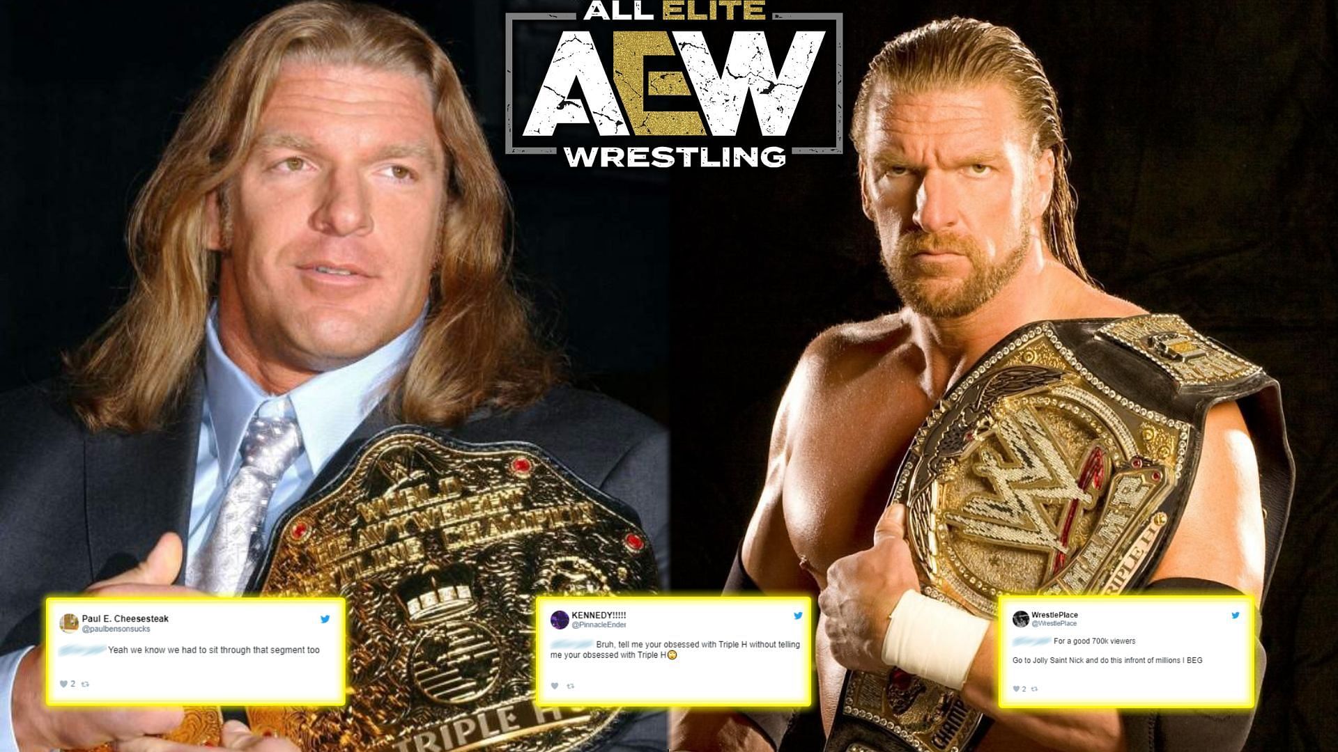 Triple H has been at the center of numerous references in AEW.