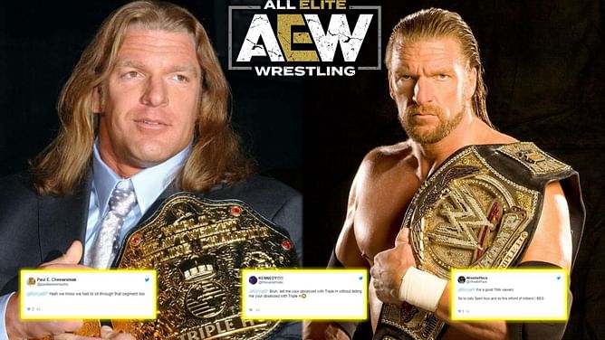 "Dollar store Paul Levesque" - Twitter ruthlessly mocks AEW star for referencing Triple H's historic WWE run