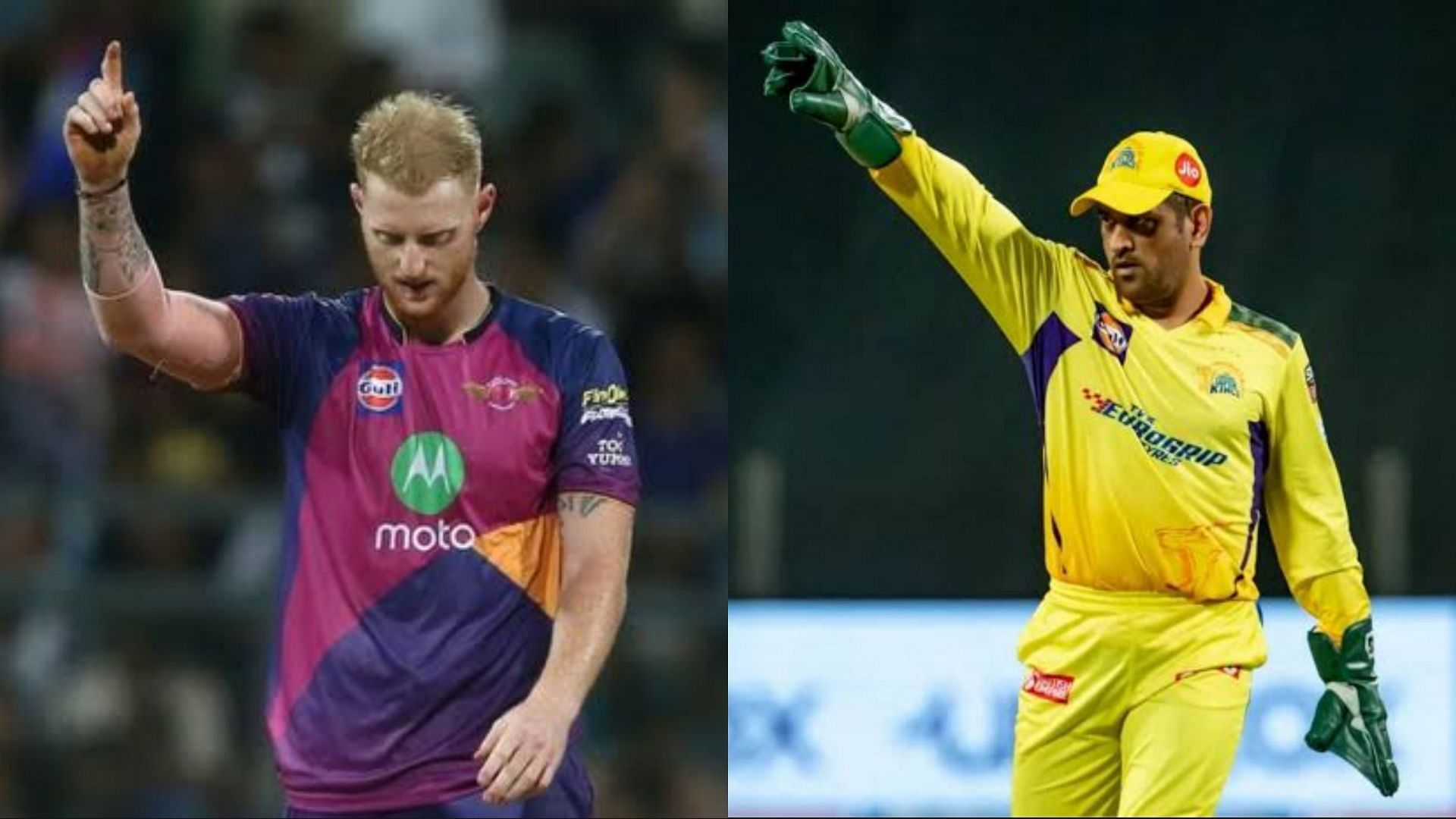 MS Dhoni and Ben Stokes played together in IPL 2017 (Image: IPL)