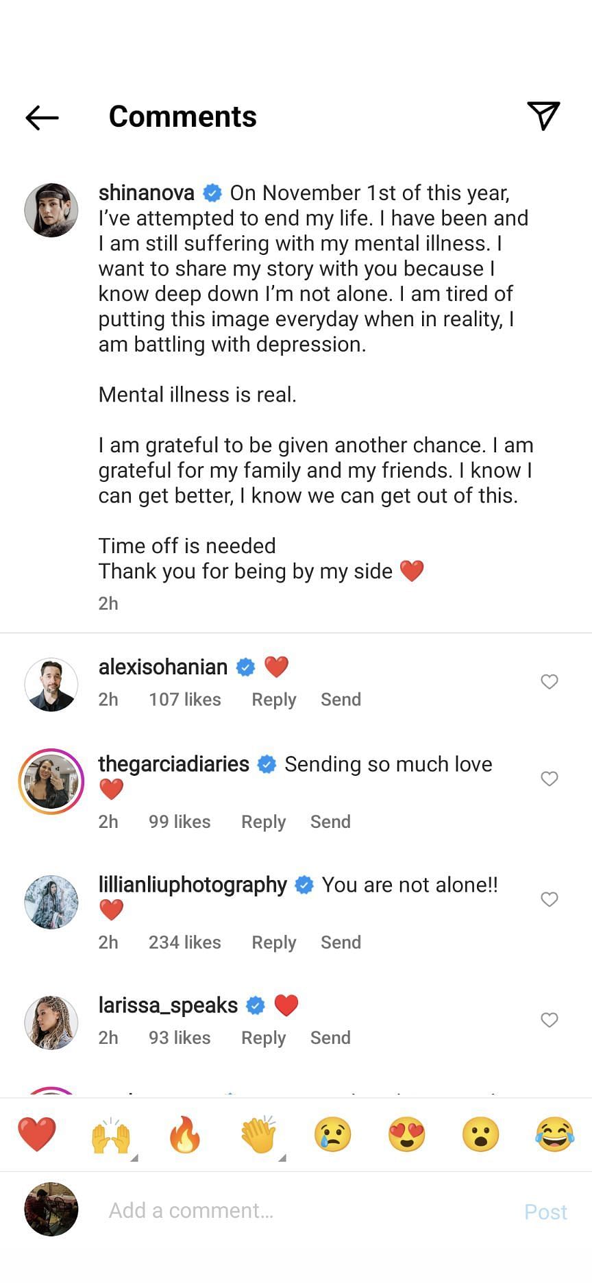 Serena Williams&#039; husband Alexis Ohanian comments on Novalinga&#039;s Instagram post