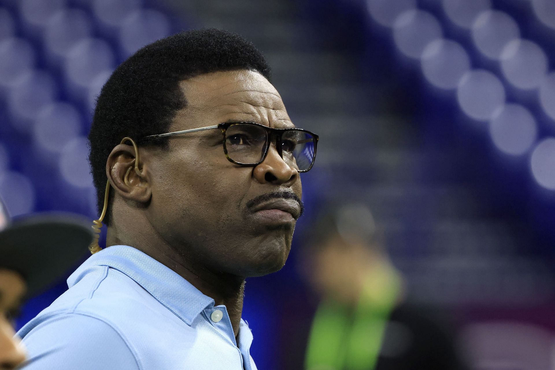 Michael Irvin at the NFL Combine