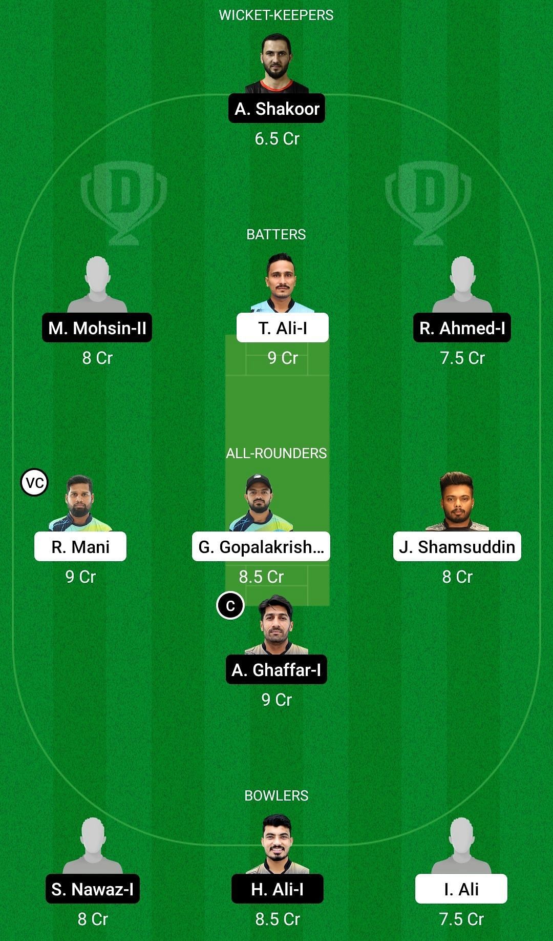 COL vs SVD Dream11 Prediction Team, Head To Head League