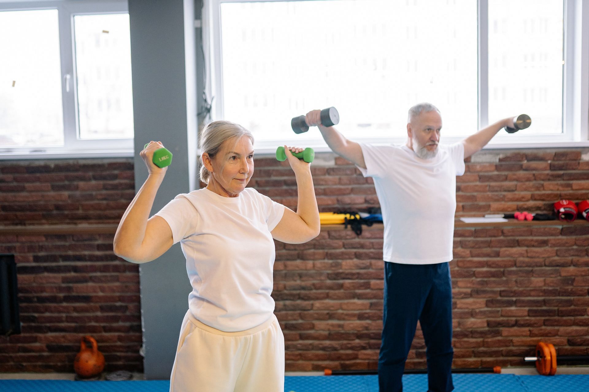 Dumbbell exercises can be quite fun to do (Image via Pexels/Yan Krukau)