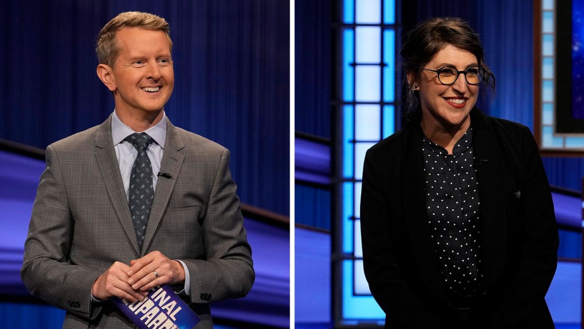 Ken Jennings and Mayim Bialik are Jeopardy! co-hosts