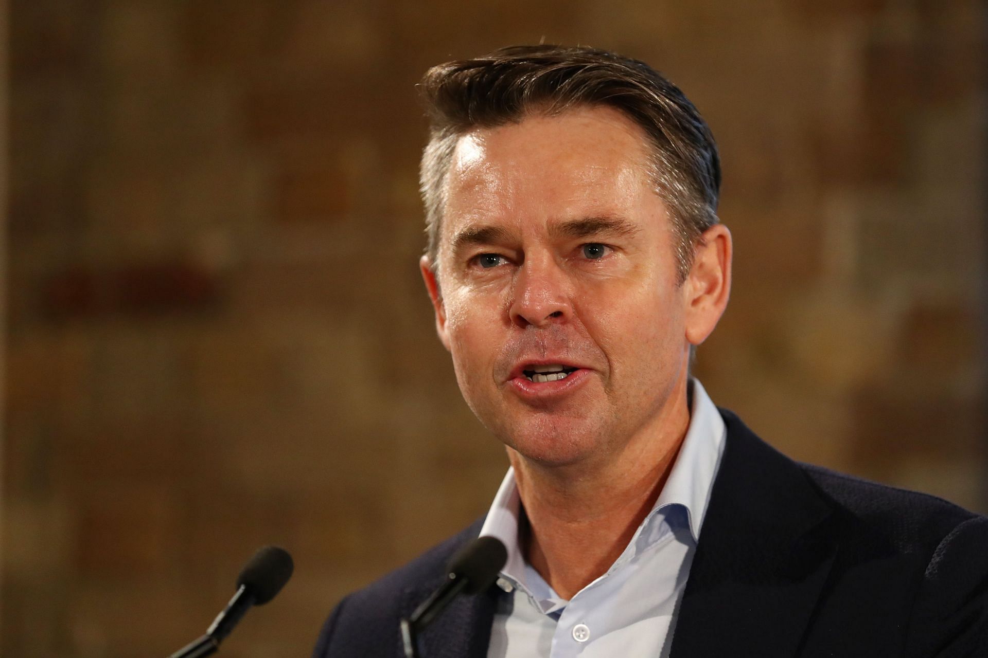 Todd Woodbridge at the 2022 Davis Cup qualifier previews