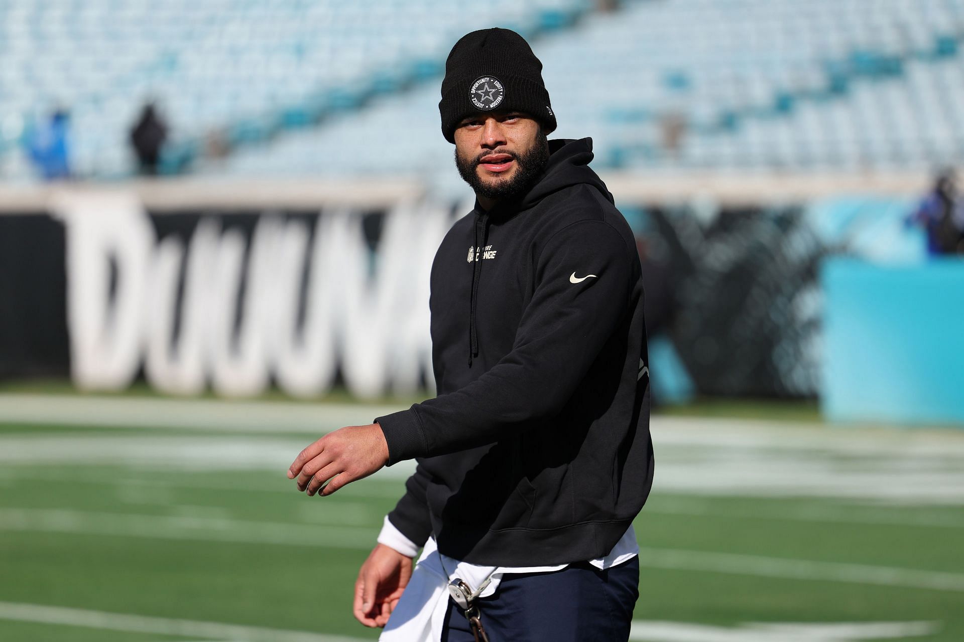 Dak Prescott at Dallas Cowboys v Jacksonville Jaguars