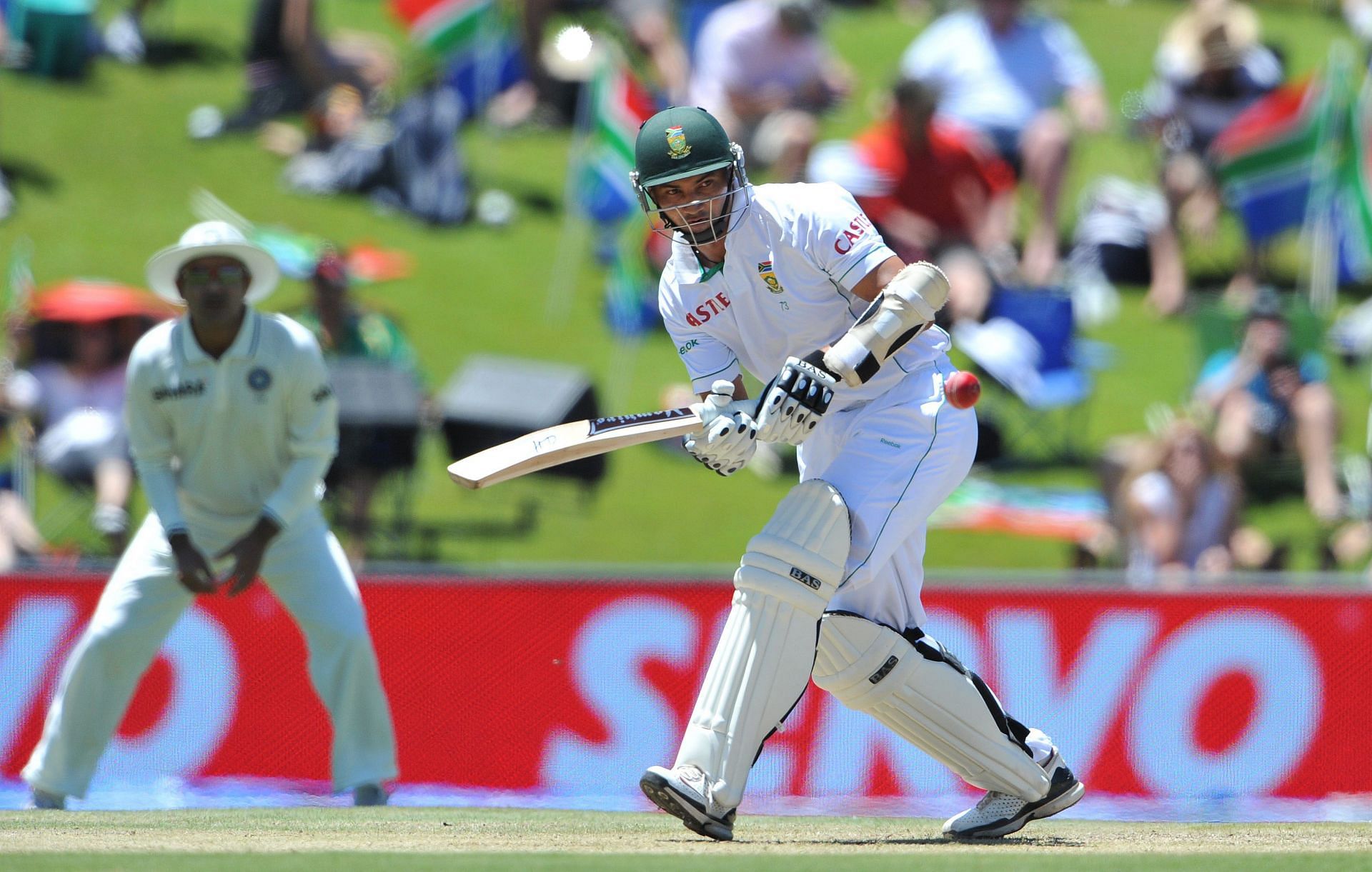 Alviro Petersen is among the batters who scored a hundred on his Test debut against India. Pic: Getty Images