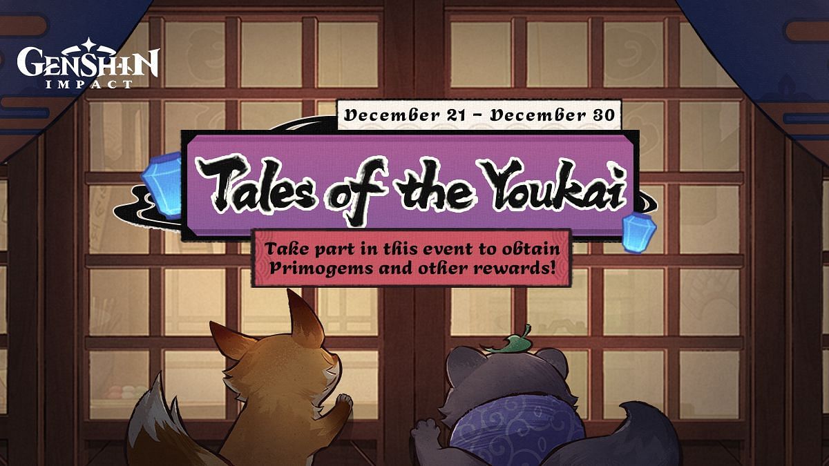 Play the new Genshin Impact web event Tale of the Youkai and win Primogems (Image via HoYoverse)