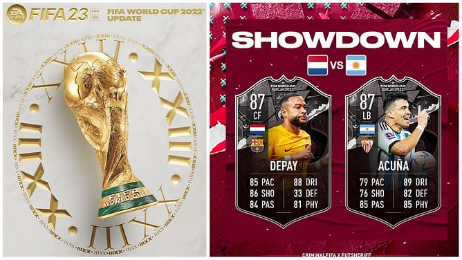 FIFA 23 leaks reveal that Memphis Depay and Marcos Acuna will be arriving as latest Showdown SBC in Ultimate Team