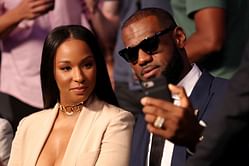 Watch: LeBron James' wife Savannah James left speechless after emphatic dunk from the 38-year-old