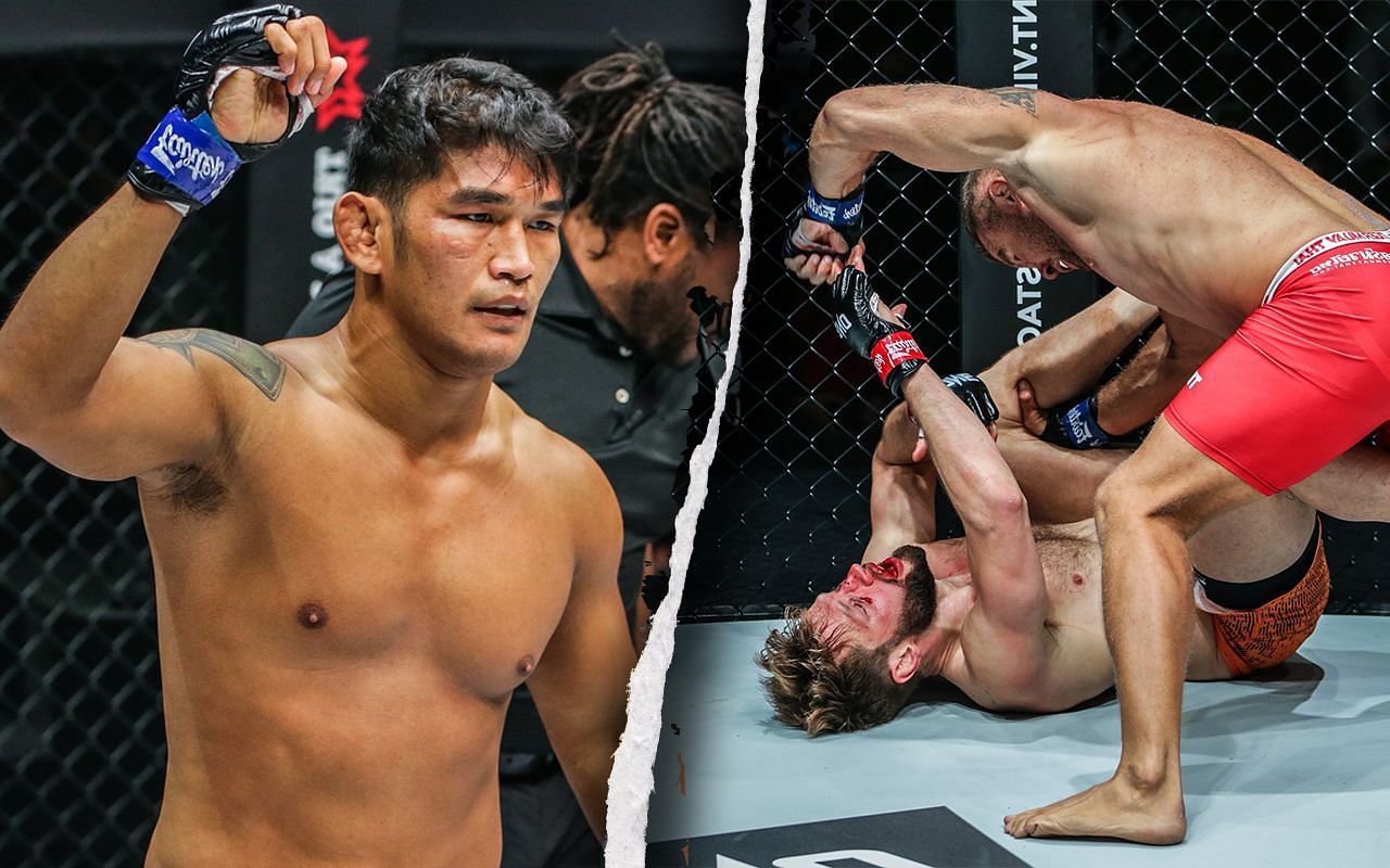 Aung La N Sang, Anatoly Malykhin, and Reinier de Ridder [Photo Credits: ONE Championship]