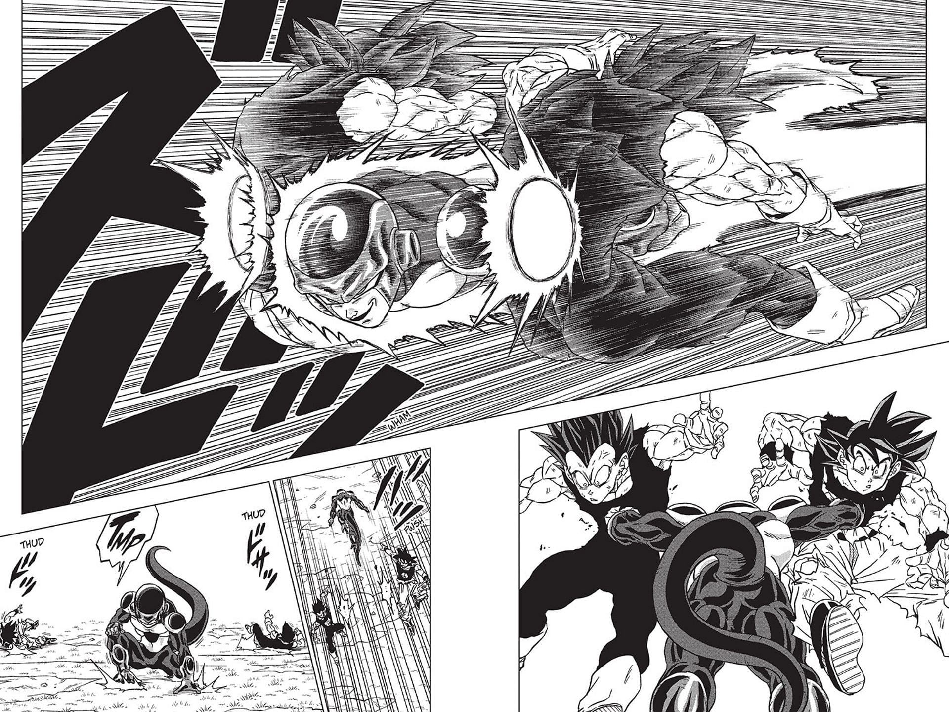 Black Frieza wipes the floor with Ultra Instinct and Ultra Ego (Image via Akira Toriyama, Shueisha)