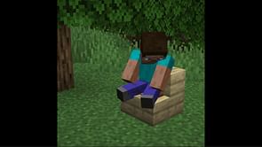Minecraft player creates datapack that lets you sit on stairs