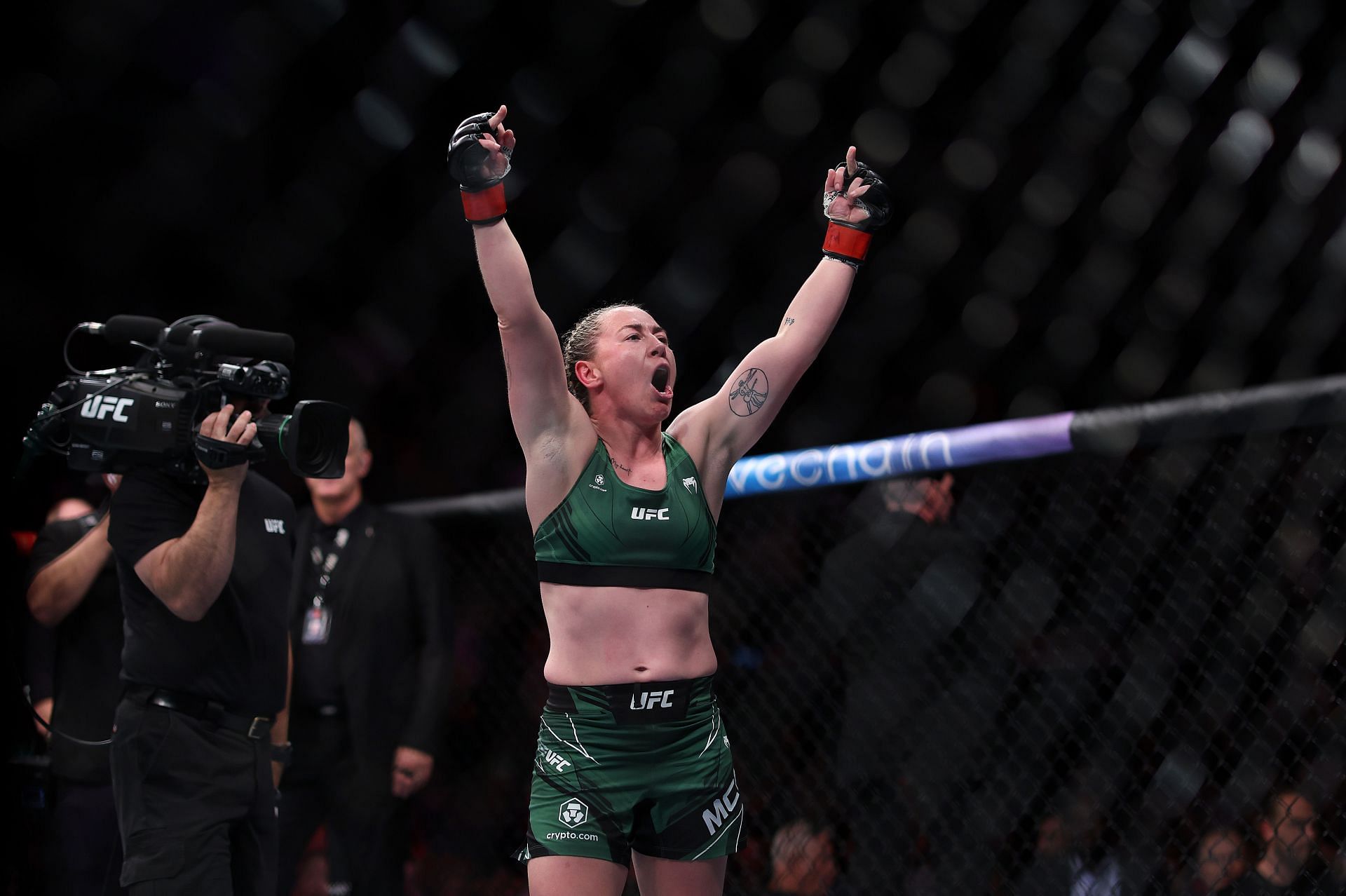 Molly McCann scored a classic knockout over Luana Carolina in London
