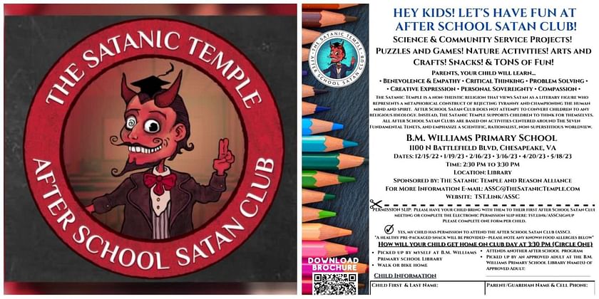 “opened The Pandoras Box” Netizens Divided After Satan Club Allowed At Chesapeake Public Schools 