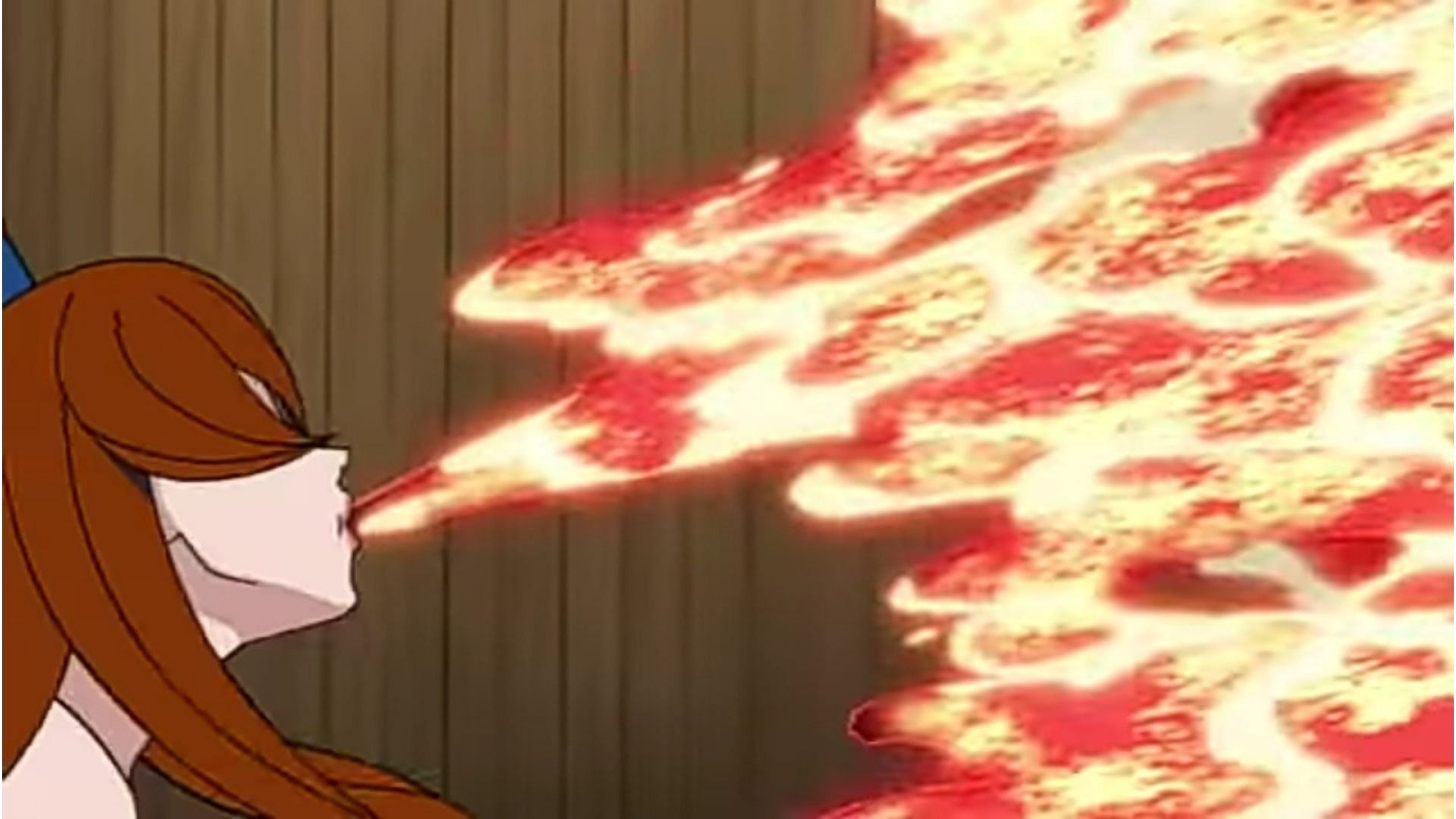 Mei Verwendet Ihre Kekkei Genkai Lava Release, Wie Im Anime Zu Sehen (Bild Via Pierrot)