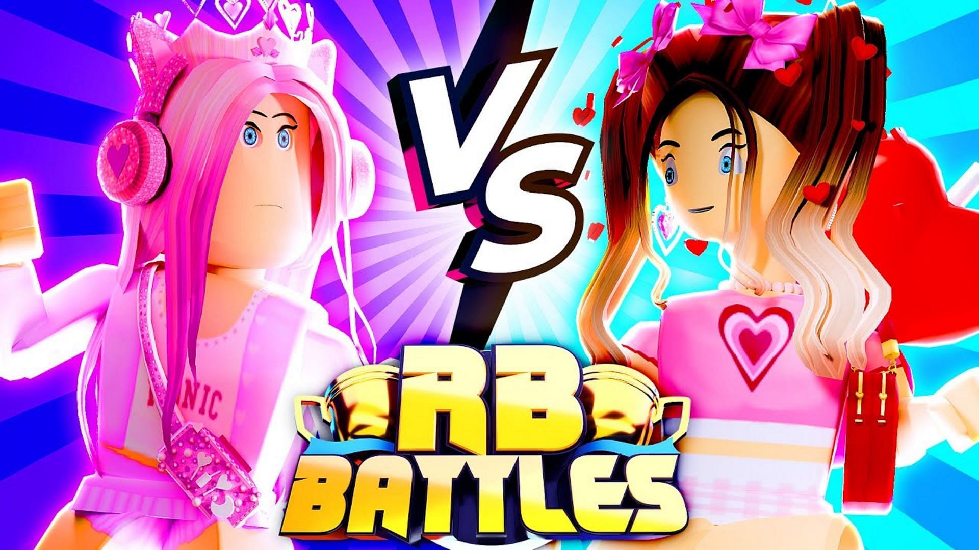 Featured image of the matchup between Leah Ashe and IBelle (Image via Roblox Battles YouTube)