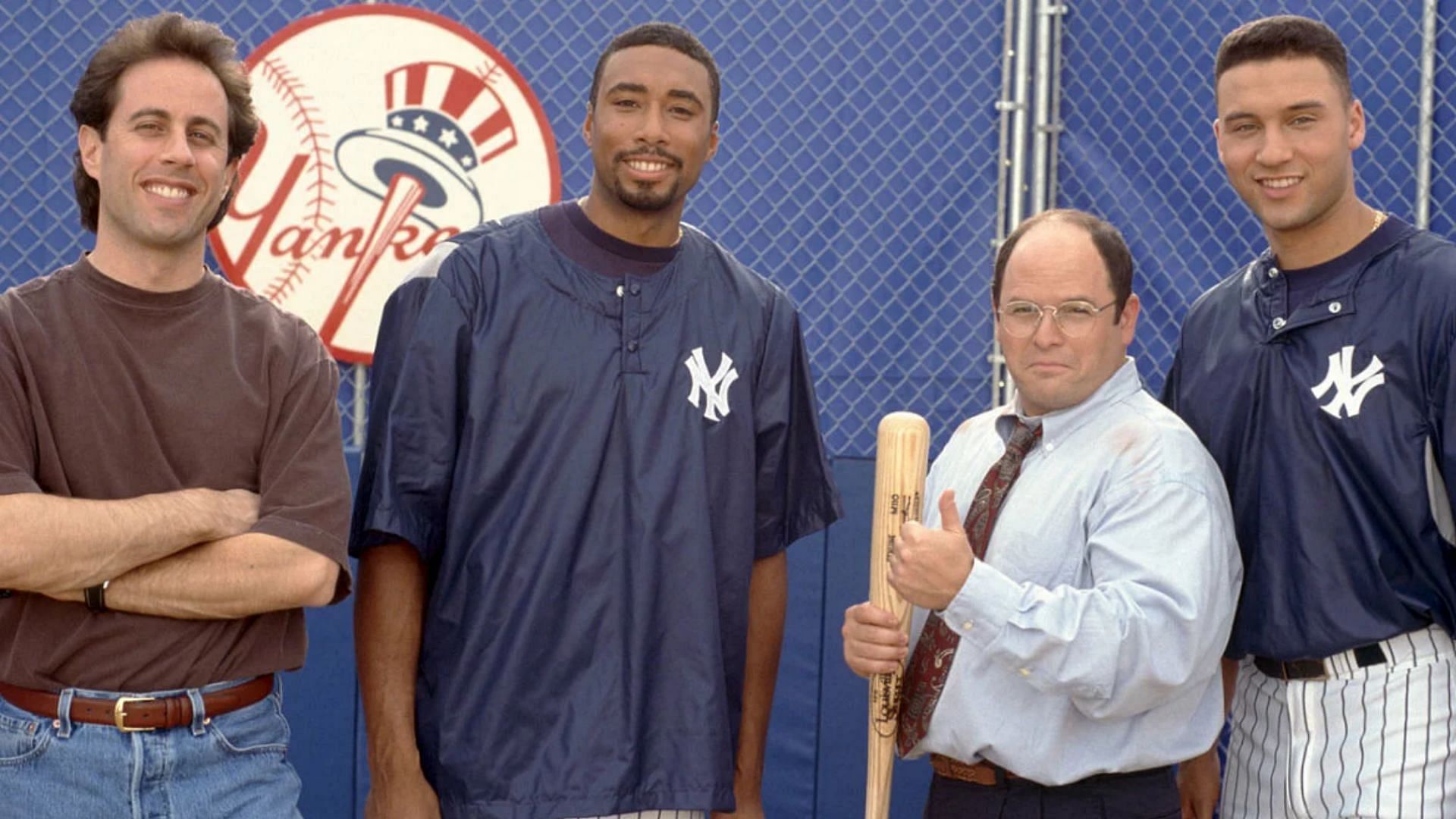 Seinfeld - George Costanza teaches Derek Jeter and Bernie Williams baseball