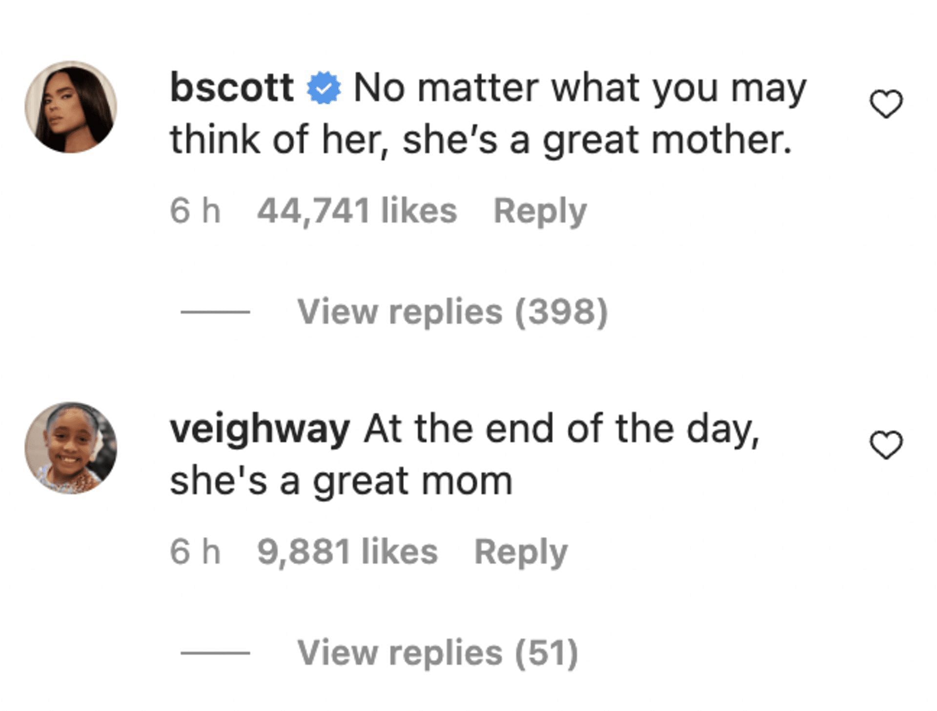 Netizens come in support of Kim and claim that the reality star is a &quot;good mother.&quot; (Image via Instagram)