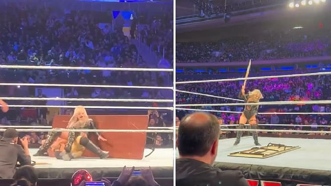 [WATCH] Liv Morgan 'attacks' table after defeating former women's champion at WWE live event