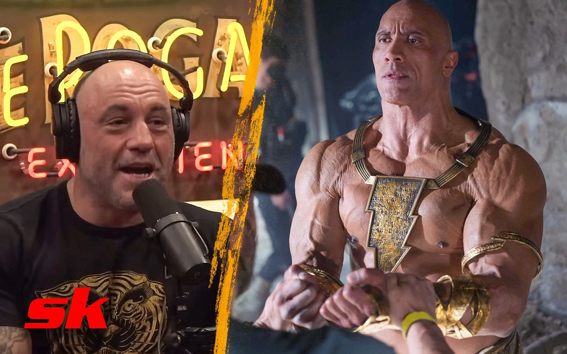 Joe Rogan (Left), The Rock (Right) [Image courtesy: @JRE Daily on YouTube, @therock on Instagram]