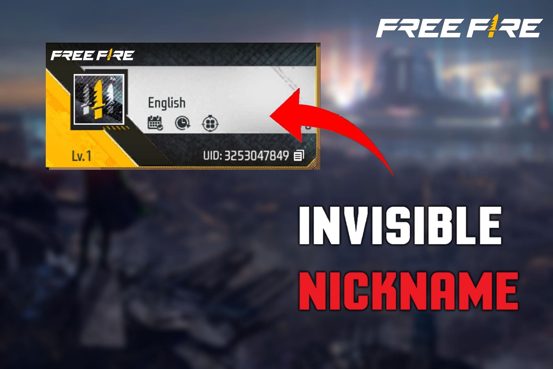 Guide on how to create an invisible name in Free Fire (Image via Sportskeeda)