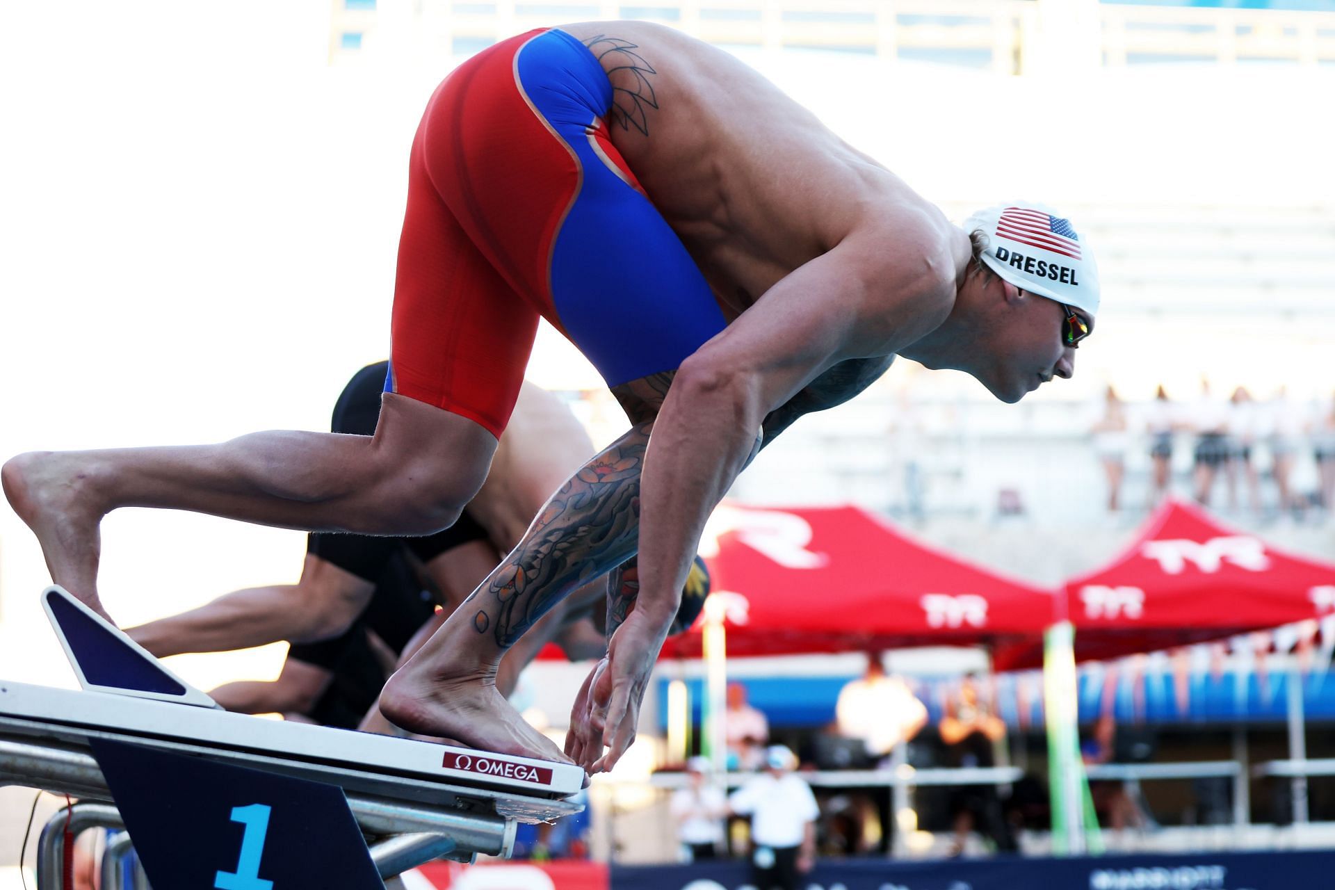 How tall is Caeleb Dressel compared to other swimmers?