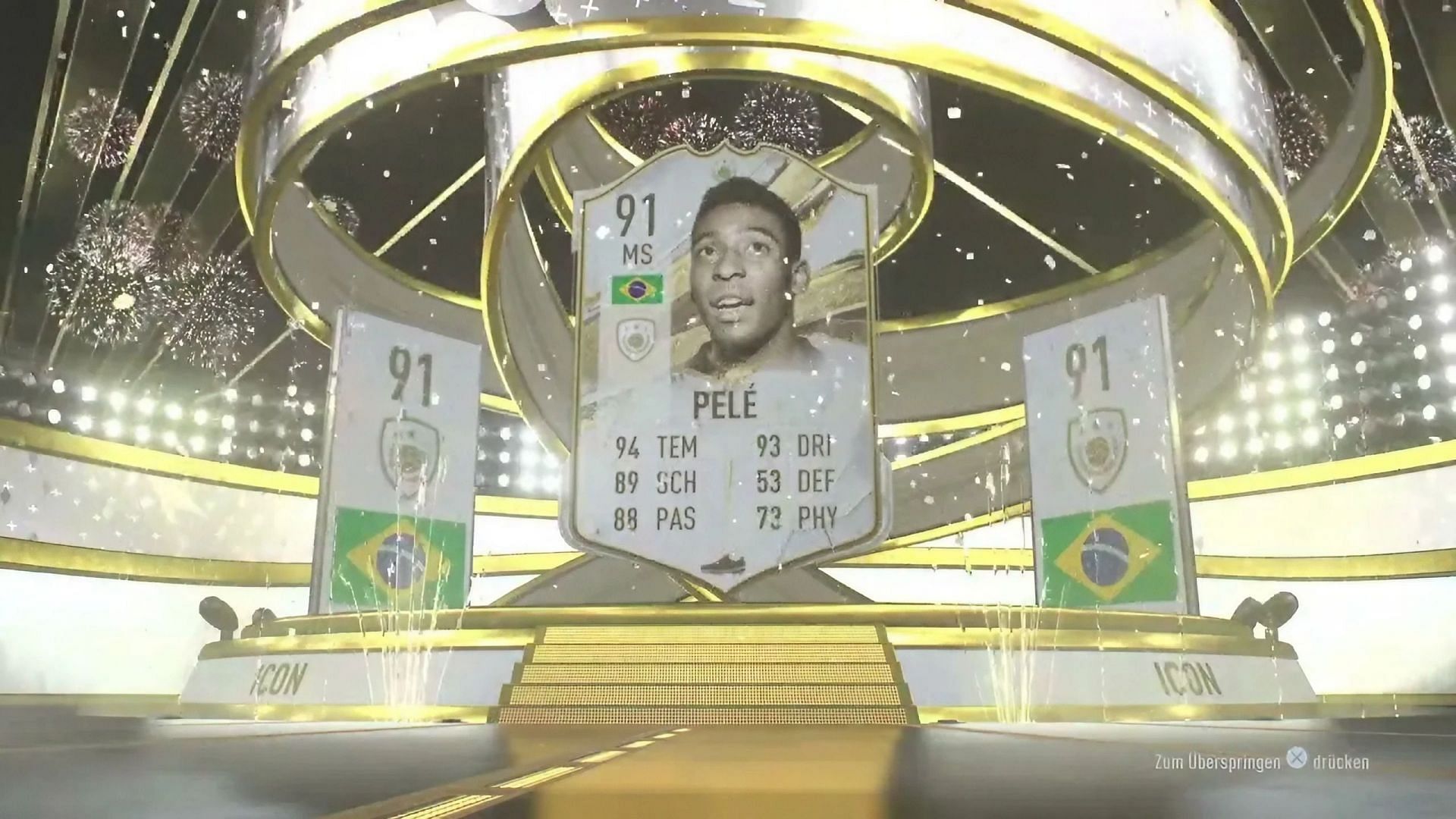 Pele has four great cards in the Ultimate Team (Image via EA Sports)