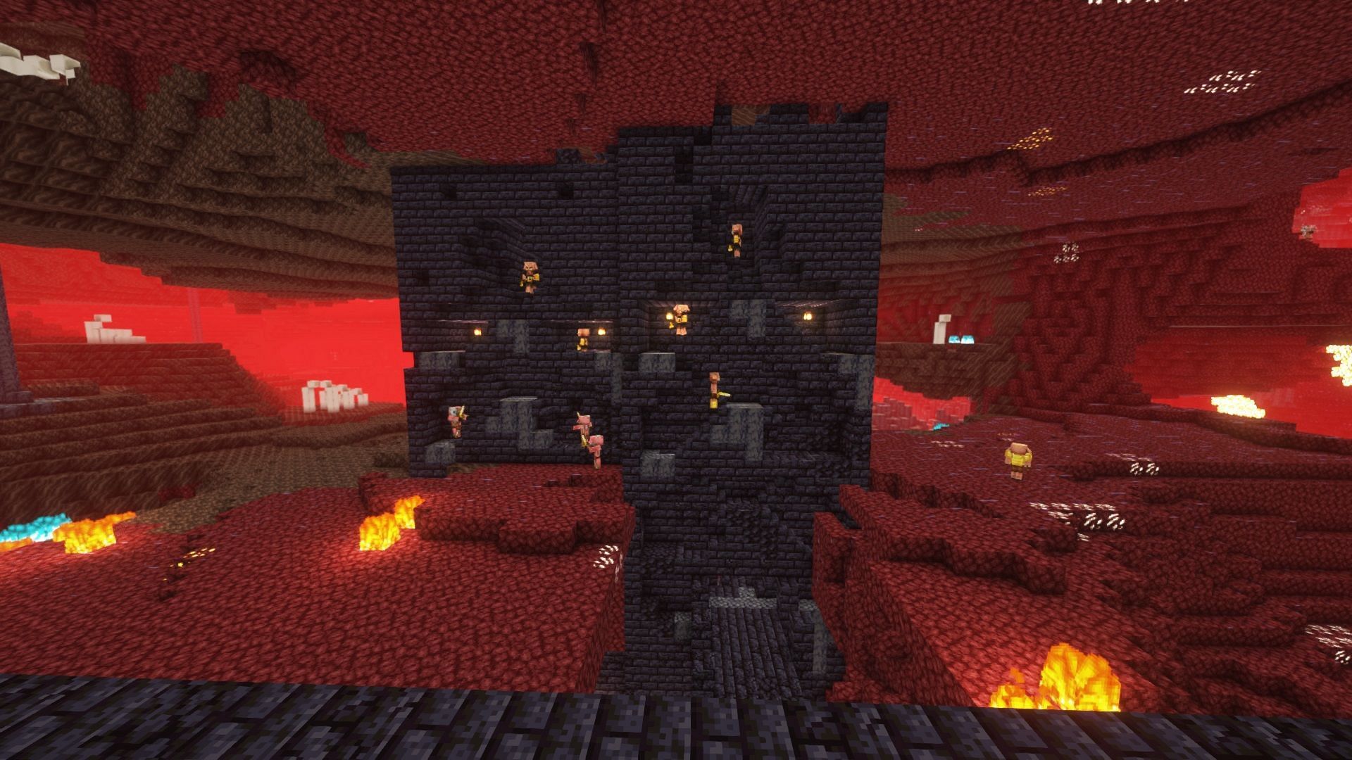 A bastion (Image via Mojang)