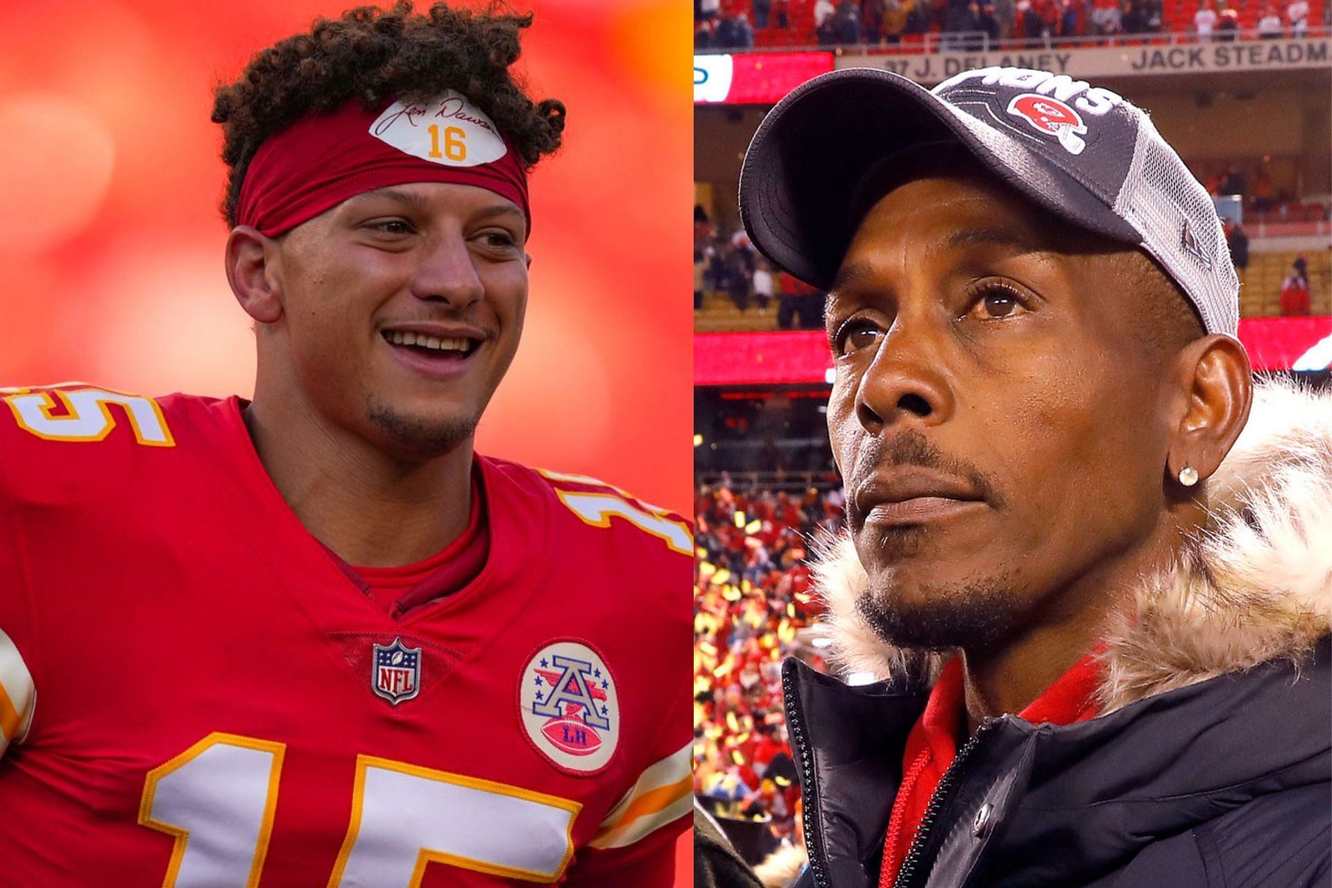 Patrick Mahomes of the Chiefs and his father