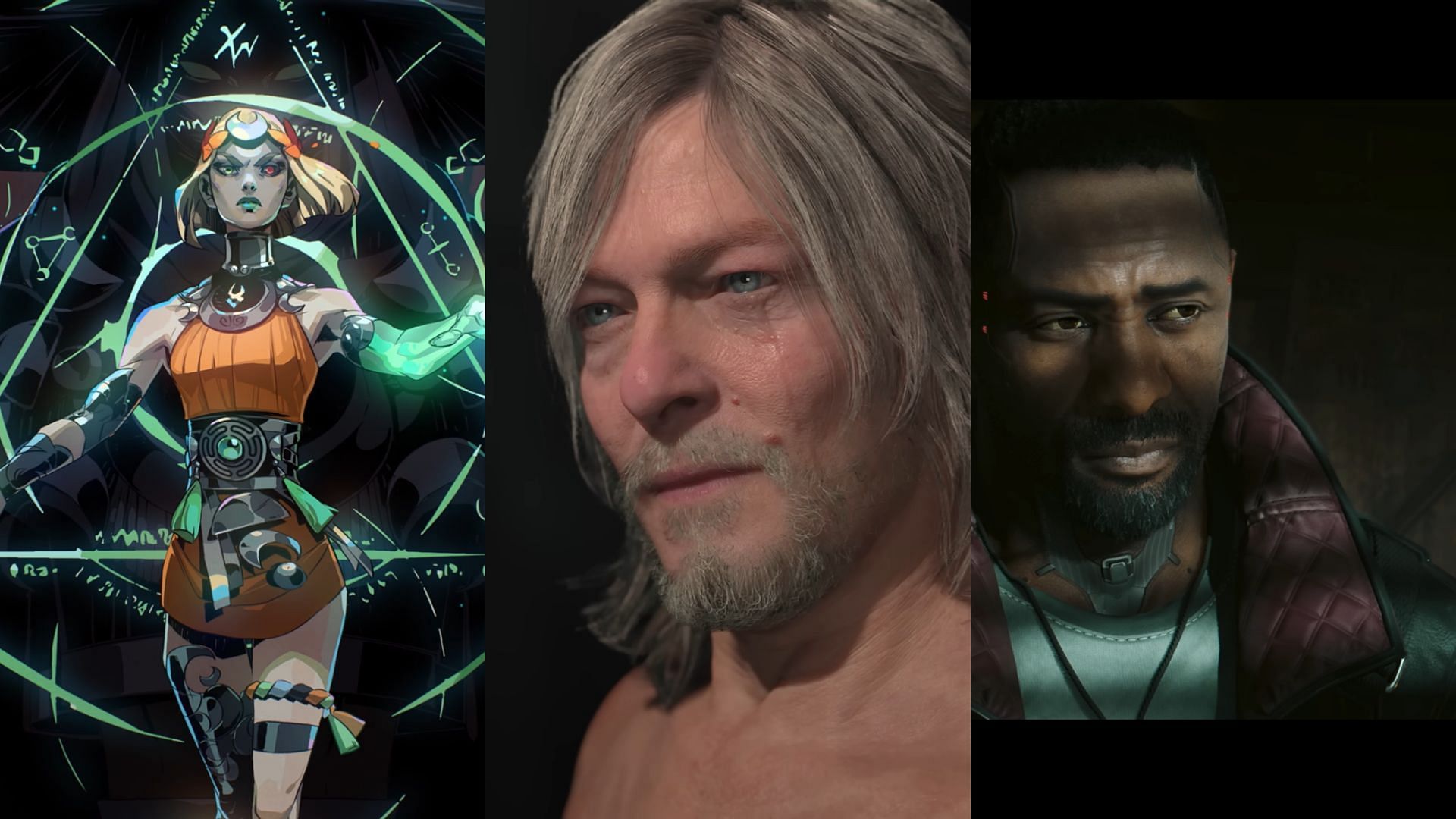 Major announcements (Image via Hades 2, Cyberpunk 2077, and Kojima Productions)