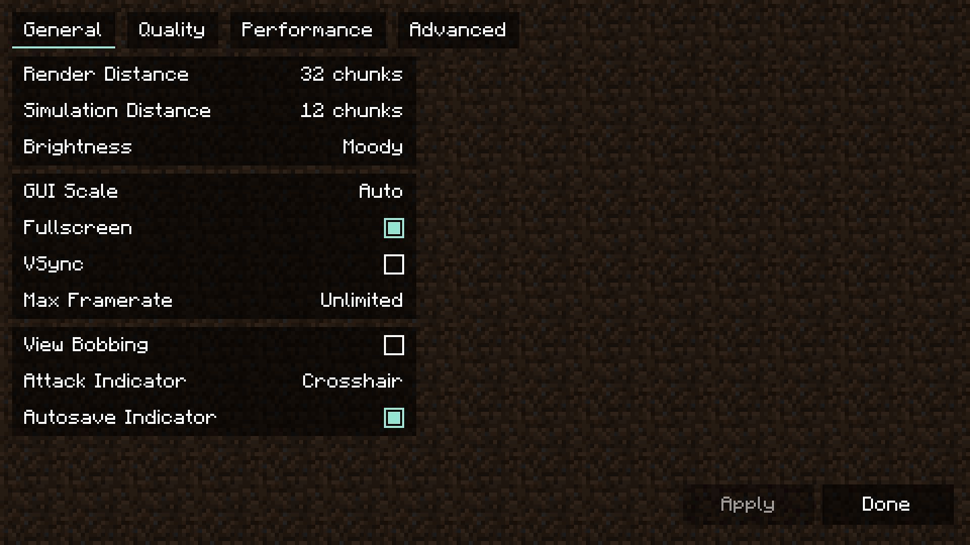 Video settings in sodium (Image via Mojang)