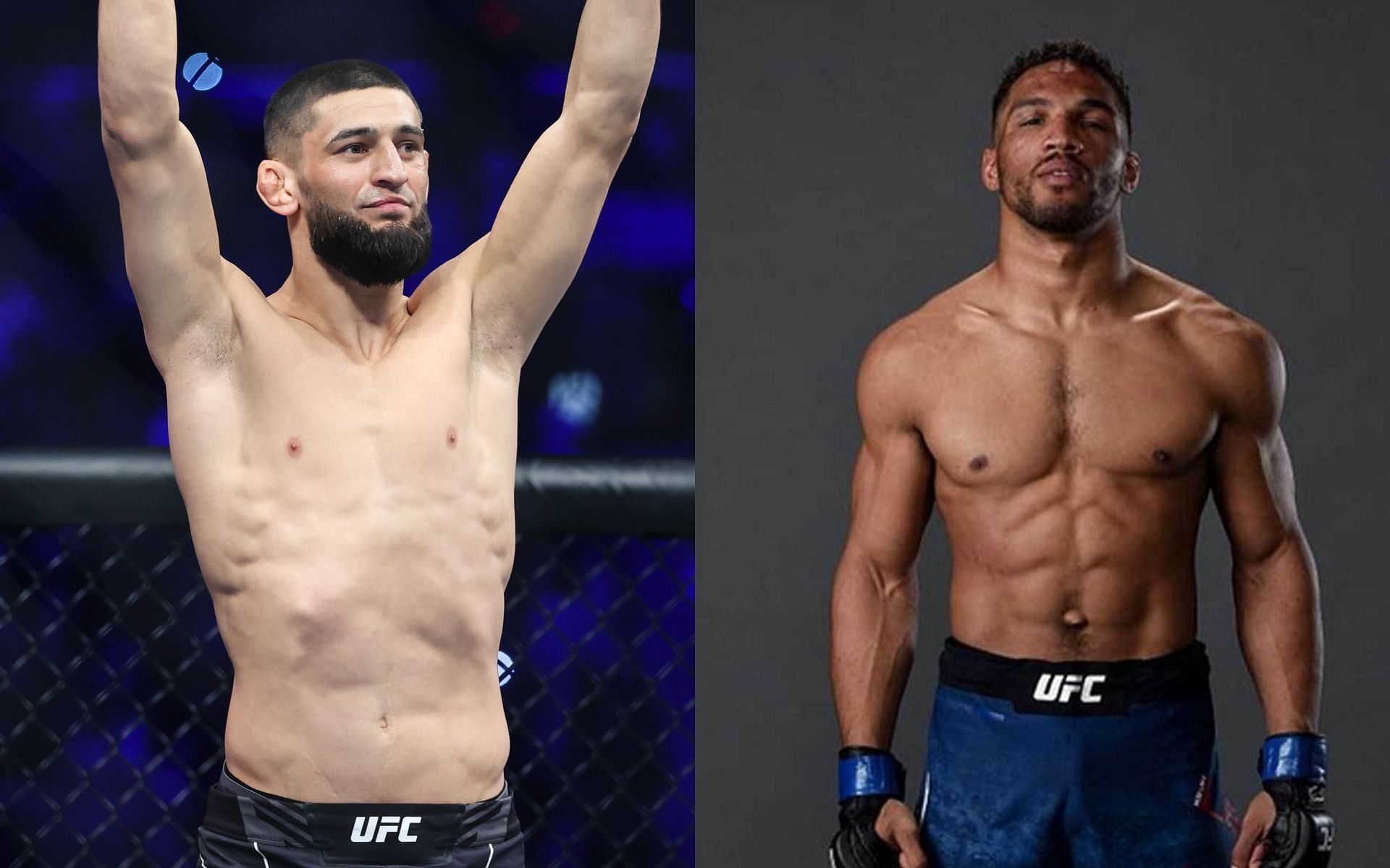 Khamzat Chimaev (left) and Kevin Lee (right) [Image Courtesy: Getty Images and @motownphenom on Instagram]