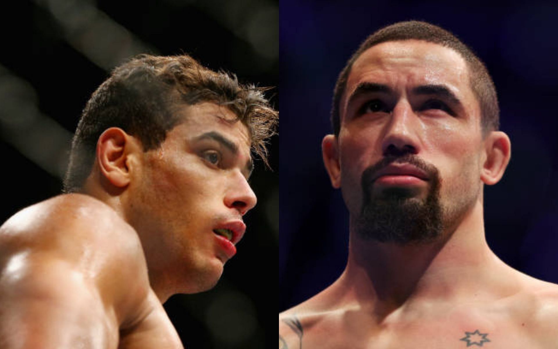 Paulo Costa (left); Robert Whittaker (right)