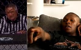 Israel Adesanya spots controversial referee Steve Mazzagatti at UFC 282 cageside