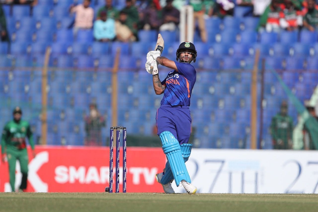 Ishan Kishan scored a belligerent double-century in the third ODI against Bangladesh. [P/C: BCCI/Twitter]