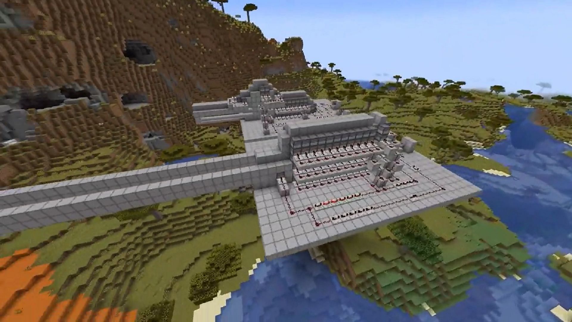 Minecraft engineering can lead to the creation of very impressive machines (Image via u/CapitalAd3212/Reddit)