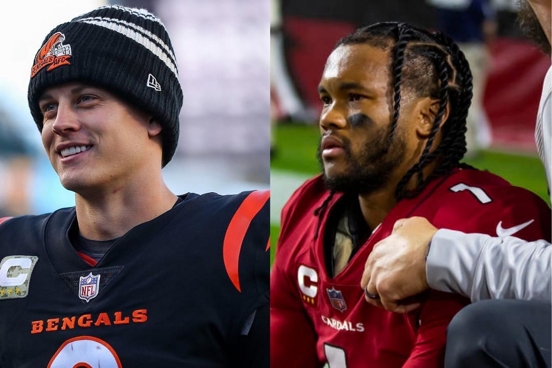 Bengals QB Joe Burrow (l) and Cardinals QB Kyler Murray (r)