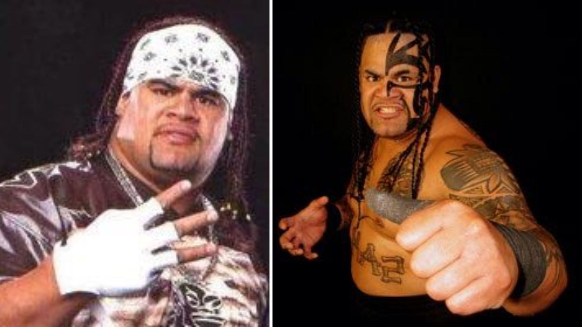 Jamal (left) and Umaga (right)