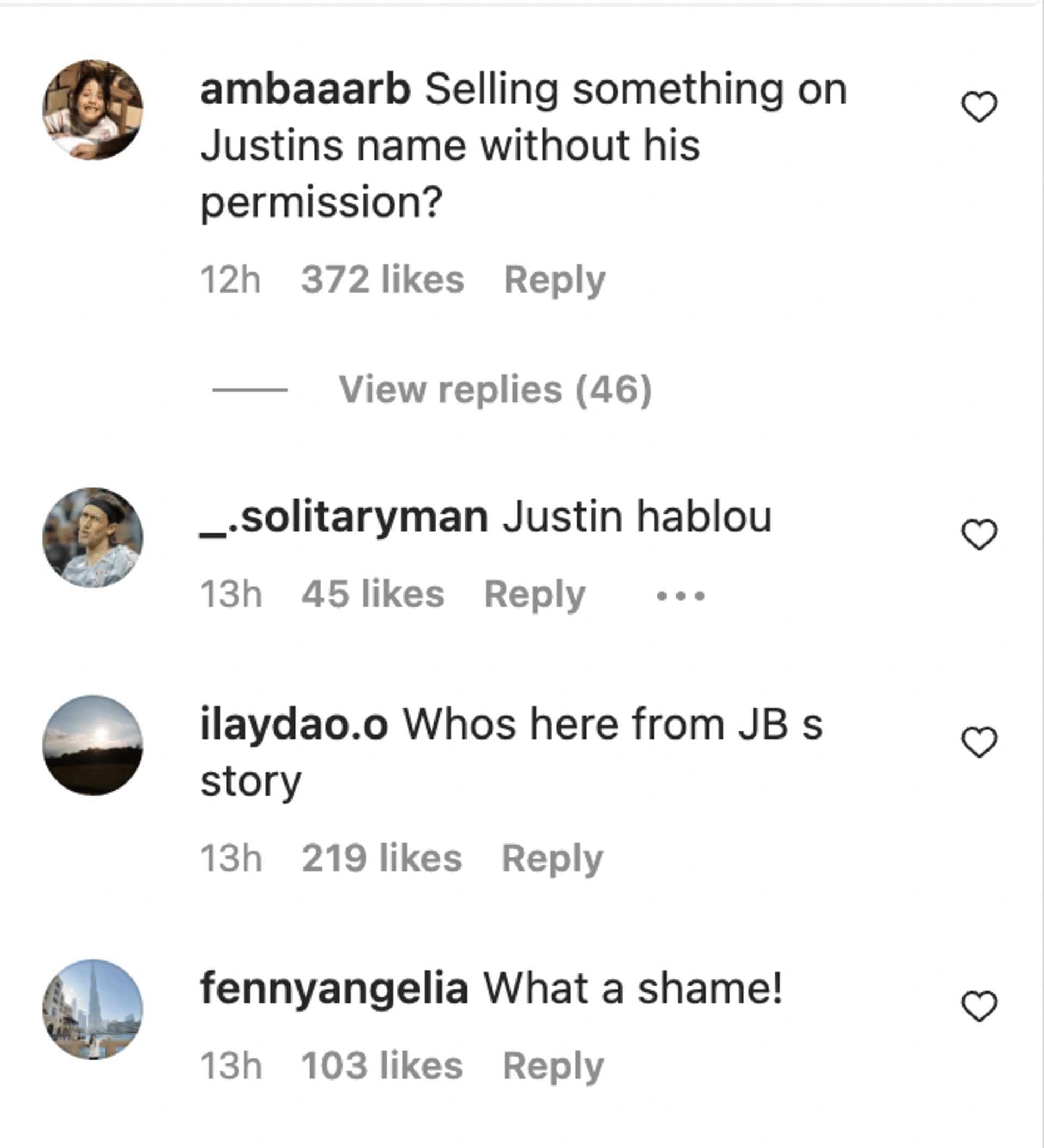 Social media users bashed H&amp;M for using Justin Bieber&#039;s pictures without his permission (Image via Instagram)