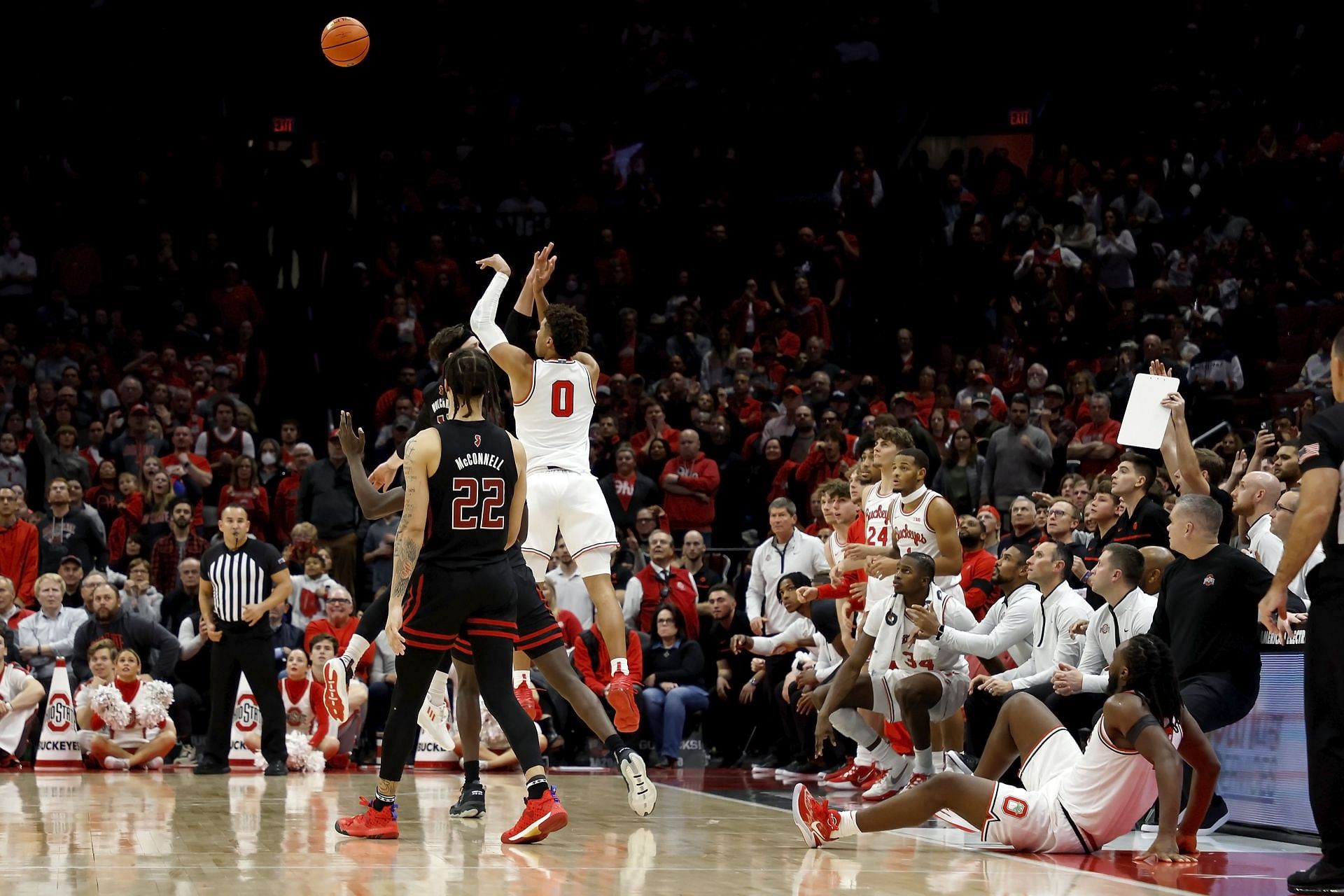 Ohio State senior guard Tanner Holden vs Rutgers