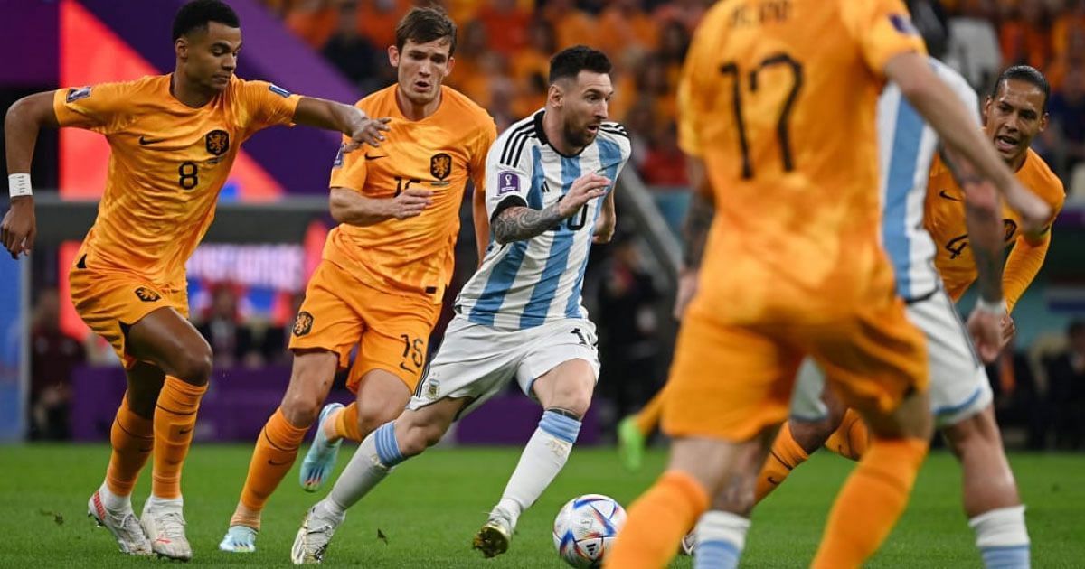 The Netherlands star showers praise on Lionel Messi after FIFA World Cup exit.