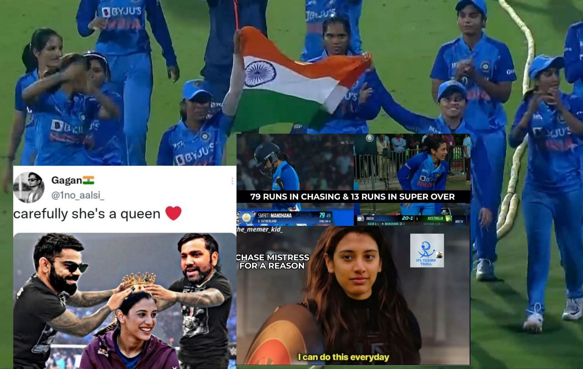 Fans react after India