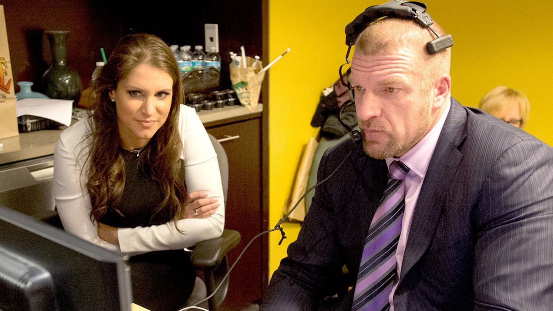 Stephanie McMahon (left) and Triple H (right)