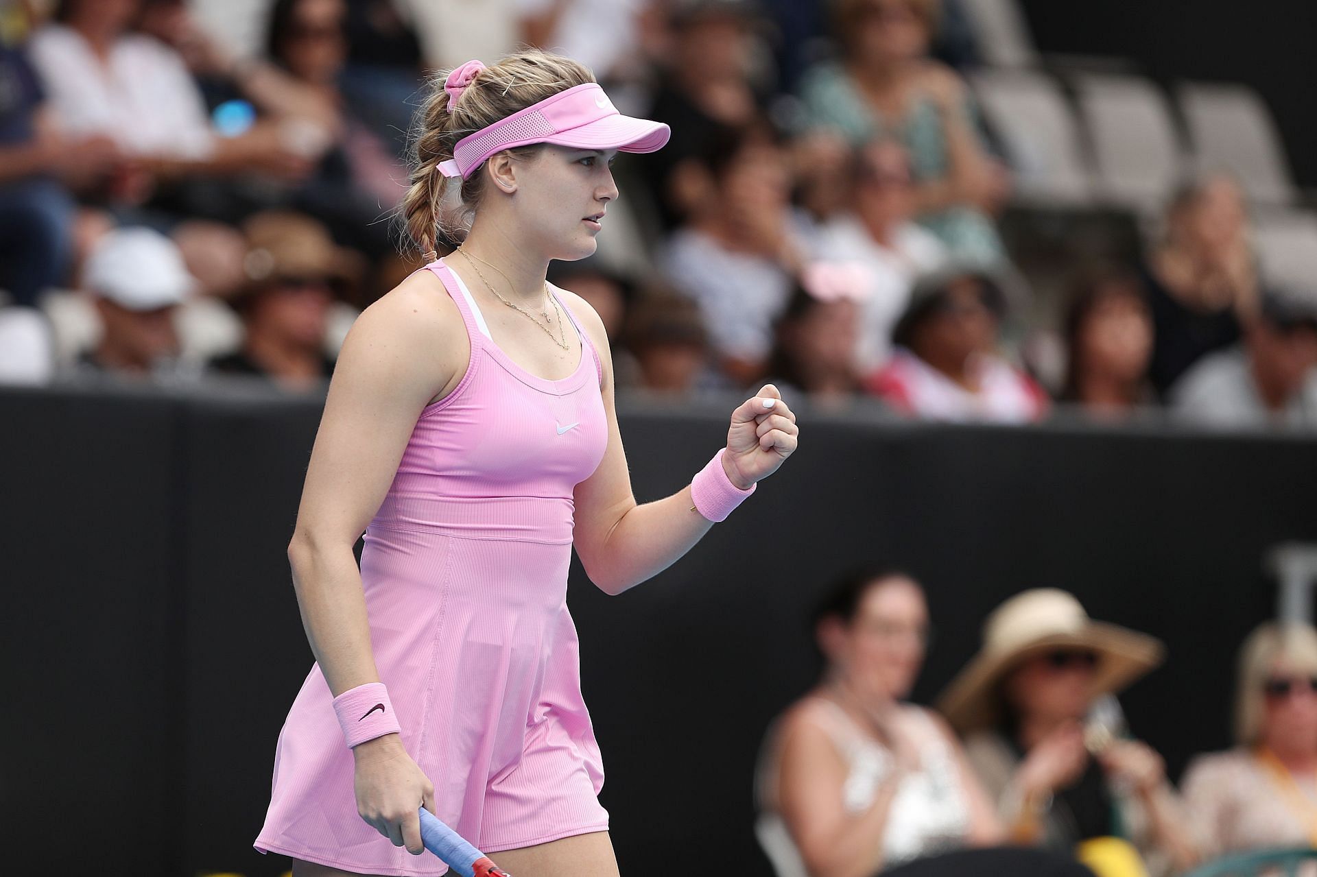 Eugenie Bouchard pictured at the 2020 Women&#039;s ASB Classic: Day 3.