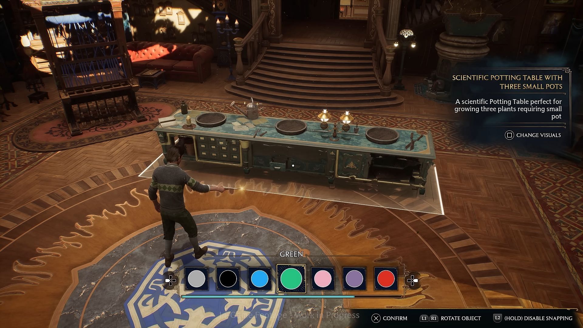 Customizing the Room of Requirement (Image via Hogwarts Legacy)