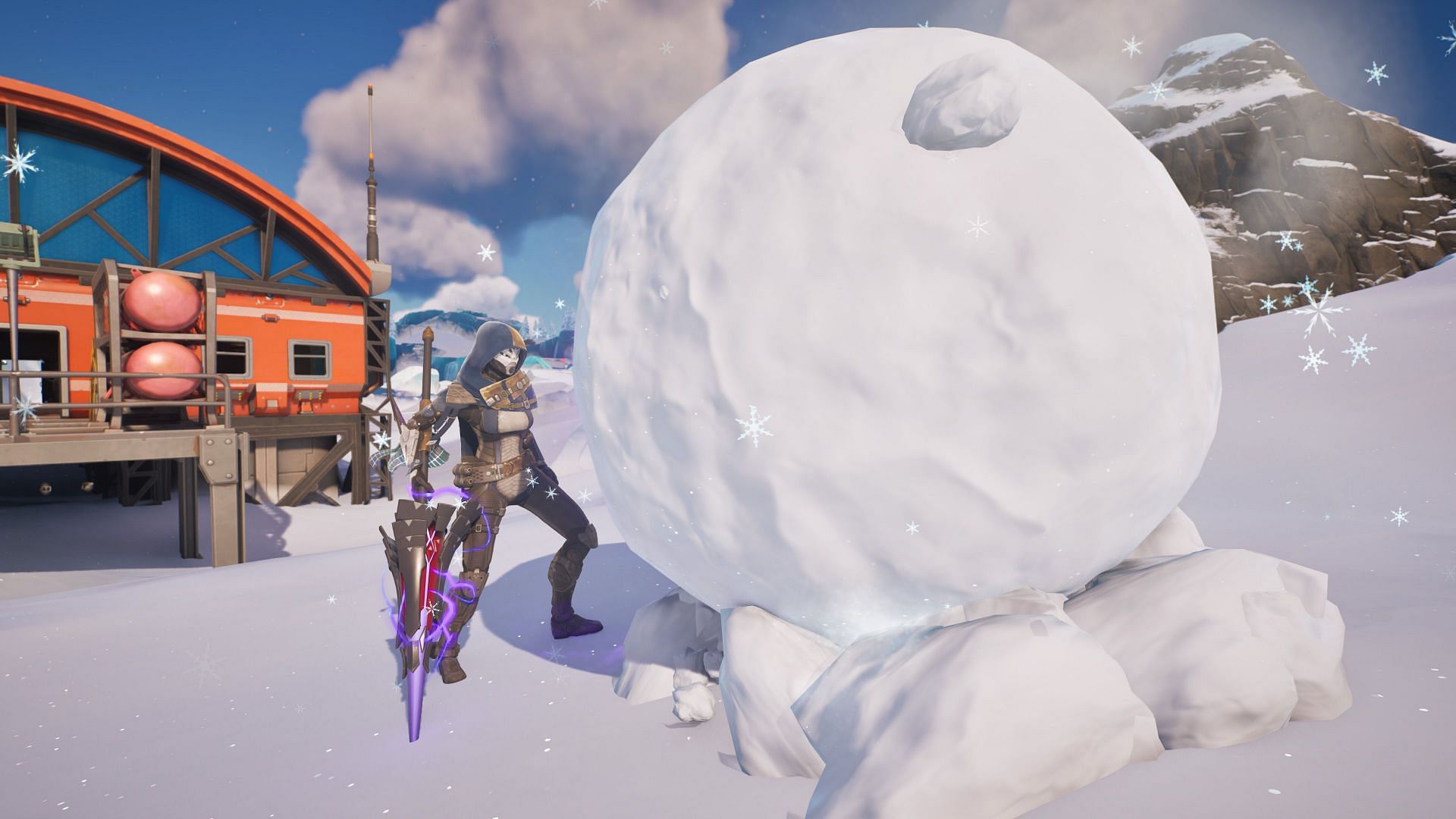 Snowballs are very fun to use and can eliminate enemies (Image via Epic Games)