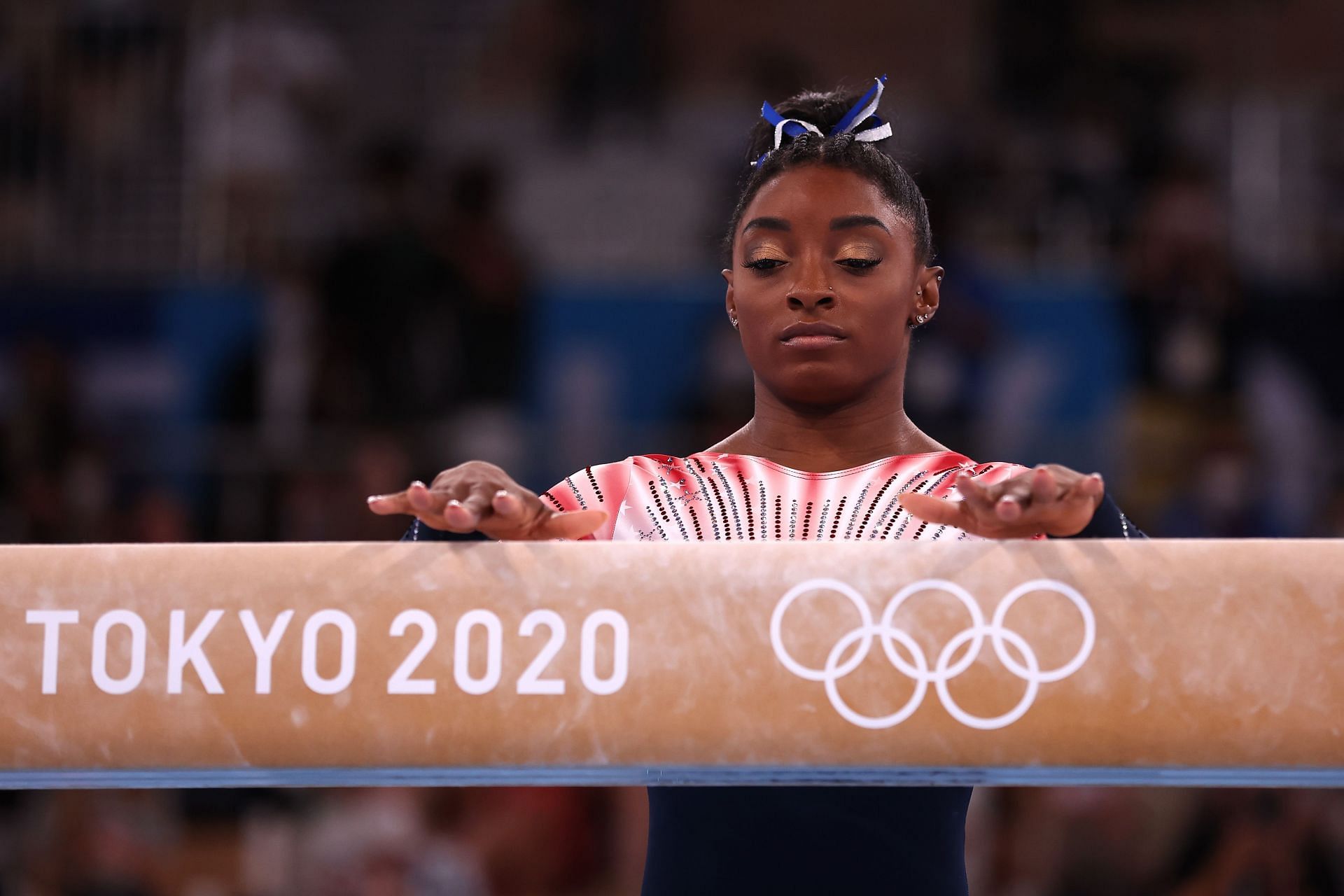 Simone Biles during the Tokyo Olympics