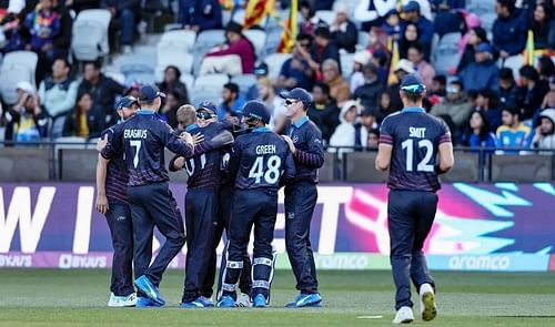 Namibia pulled off a sensational win against Sri Lanka in the T20 Cricket World Cup 2022. Pic: ICC